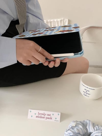 柿子椒熊 藍白格紋柿子椒熊7