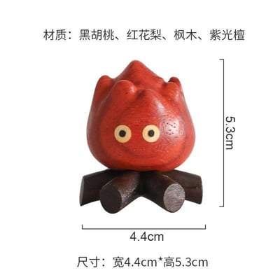火苗卡西木質擺件 療癒系小火靈點亮你的角落5