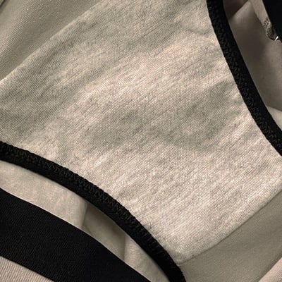 黑白拼色運動風 舒適腰圍中大女童三角內褲組6