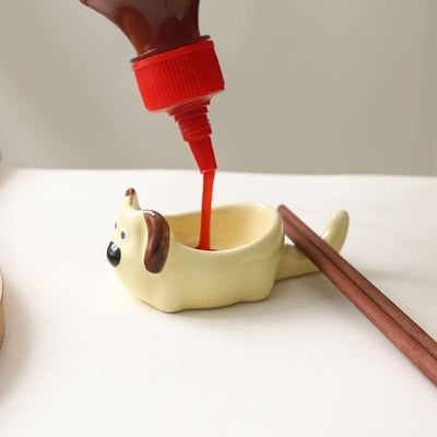 日系狗狗貓貓可愛動物醬料碟 4入組7