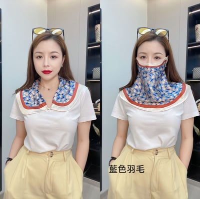 美感加分防曬脖套口罩 護眼角透氣 臉頸防曬披肩兩用款3