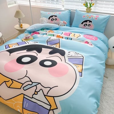小新 布床包被套組合 現貨吃冰淇淋雙人1
