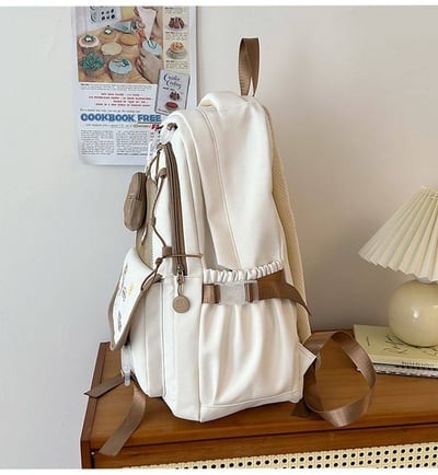 新款高顏值可愛雙肩書包 大容量減壓背包送同款萌系零錢包17