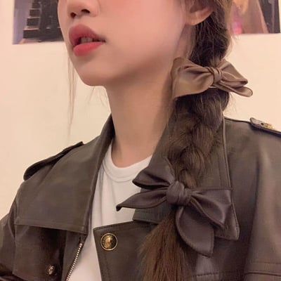 美拉德氣質蝴蝶結側邊夾4