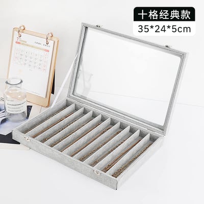 精緻玻璃高雅項鍊首飾盒6