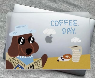 Coffee day放假臘腸狗MAC蘋果筆電保護殼6