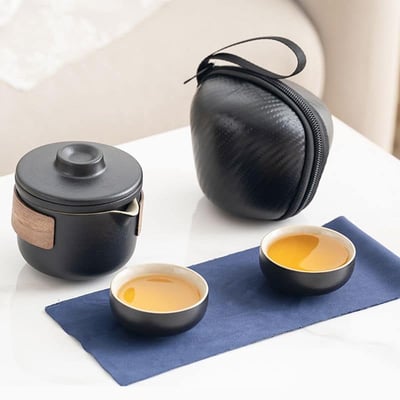 靜藝旅行茶具帶蓋過濾五件茶杯組8