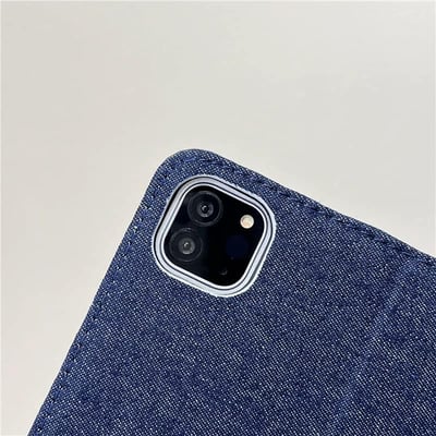 小狗與小貓 牛仔刺繡感狗狗貓咪造型平板保護套9