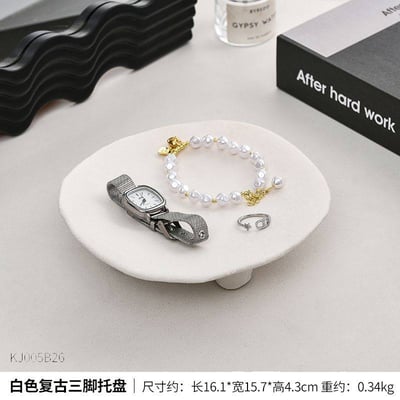 INS風陶瓷首飾托盤 實用兼具氛圍感玄關鑰匙首飾收納7