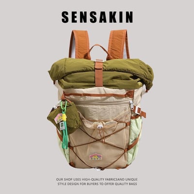 超輕量設計 森系配色機能後背包5