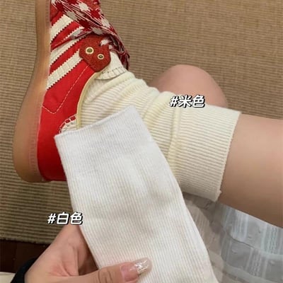 秋日溫柔係優雅百搭堆堆女襪5