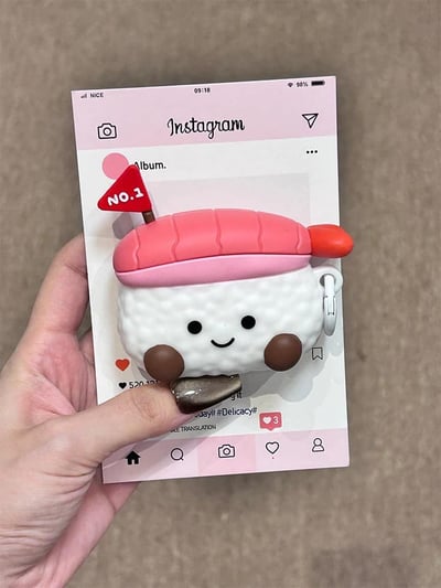 可愛壽司防摔耳機保護套1