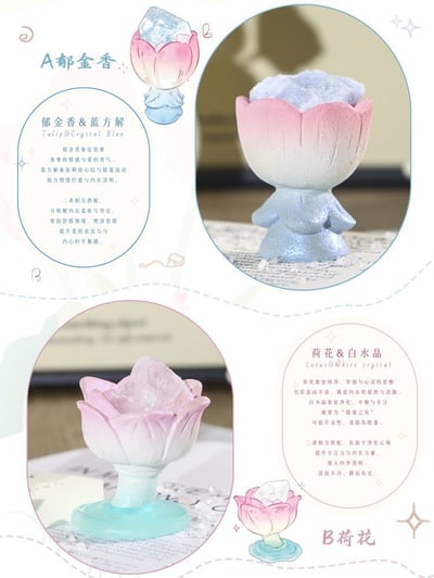 如沐花間能量盲盒 高顏值水晶盲盒 9款花語造型5