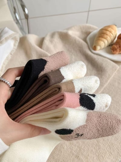 啊！韓系的一系列動物刺繡短襪組4