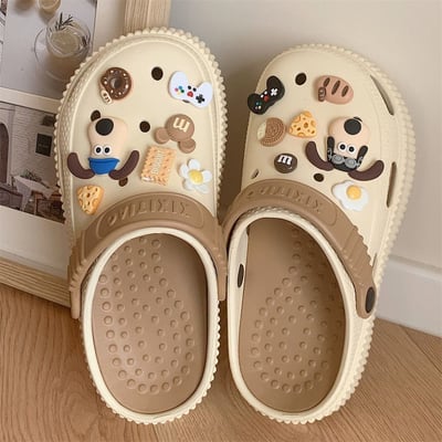 洞洞鞋 可愛新色系增高厚底拖鞋 掌門狗狗鞋扣款6