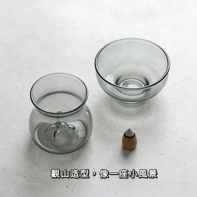 觀山倒流玻璃小香爐3