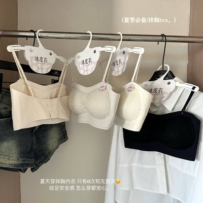 冰絲蕾絲平口內衣 無鋼圈四排四扣款6
