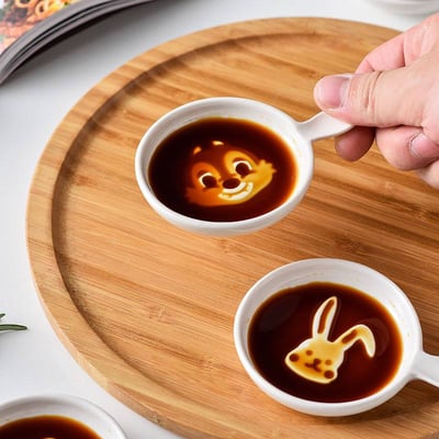 可愛爆擊！ 卡通立體小碟子四入組 日式調味碟/醬油碟2