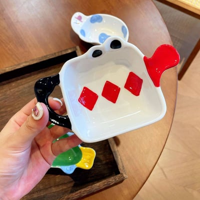 Ins風幸運陶瓷小食碟4入3