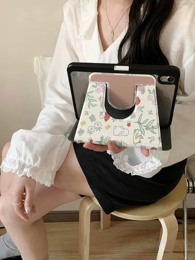 秘密花園 春季小兔子花園IPad平板保護套7