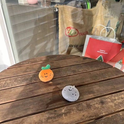 濟州島好朋友限定  橘子跟石頭吊飾3