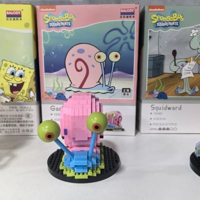 貝樂迪森寶章魚哥加小蝸顆粒拼裝積木2