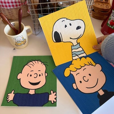 長壽狗狗木漿棉抹布＋洗碗海綿組9