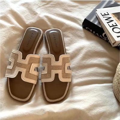 2026夏季新款法式高級感平底拖鞋7