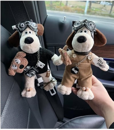 立體飛行狗玩偶時尚款 汽車安全帶護肩套5