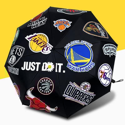 籃球運動迷晴雨兩用自動傘1