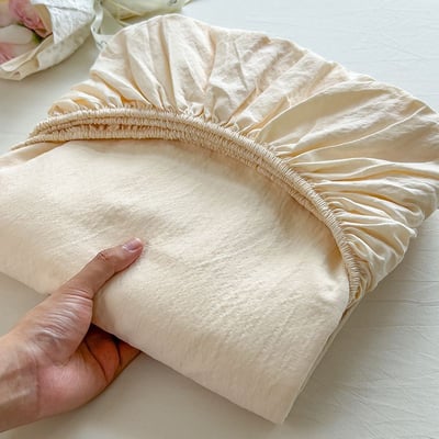 優質雙層紗素色單床包三件組6