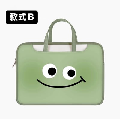 搞怪小表情 純色小表情可愛多功能旅行電腦包6