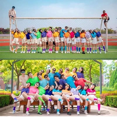 閨蜜就是歸me一起穿純棉T恤加短襪5