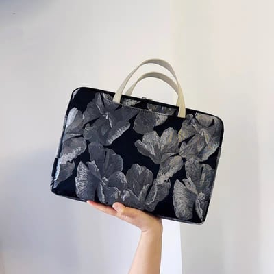 露薇花刺繡多功能旅行電腦包1