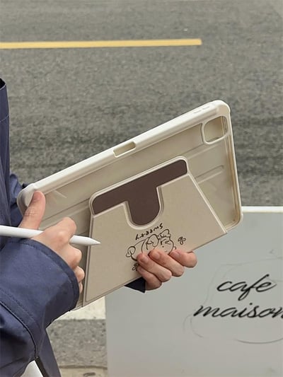 You are so sweet甜蜜維尼熊插畫風IPad平板保護套7