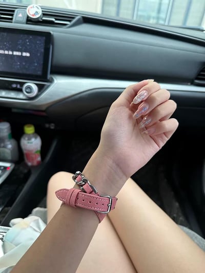 Y2K牛仔風雙圈設計時髦Apple watch錶帶7