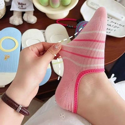 夏季糖果色薄款隱形船襪9雙組4