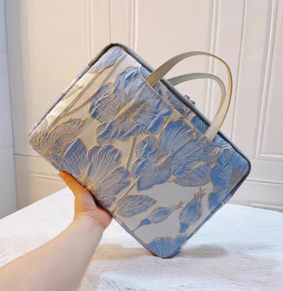 勿忘我 刺繡多功能旅行電腦包4