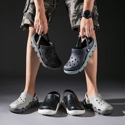 男款夏季舒適休閒洞洞鞋1