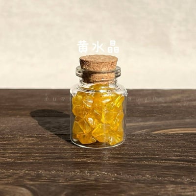 天然水晶許願瓶套裝 10入能量瓶 精緻擺件3