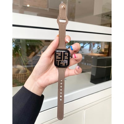 皮革小蠻腰寬版 apple watch錶帶3