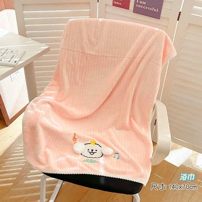 我是線條小狗刺繡 陪你洗澡的毛巾組合6