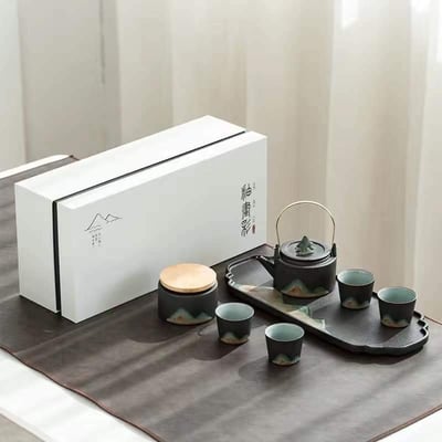 日式遠山精緻提梁壺禮品茶具套裝12