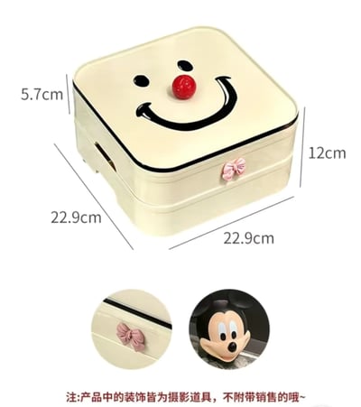 北歐風笑臉水果糖果置物盒6