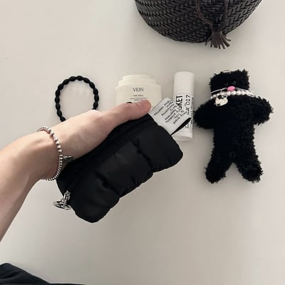 韓系軟綿綿雲朵小物包 輕便隨身手拿包化妝口紅收納小包10
