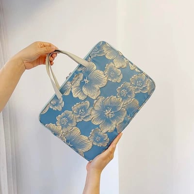 人間富貴花 刺繡牡丹多功能旅行電腦包5