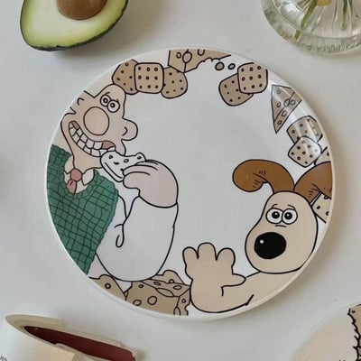 掌門狗狗系列陶瓷餐盤組合2