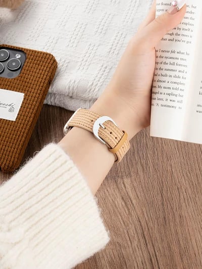 華夫格絨面簡約氛圍感Apple watch錶帶5