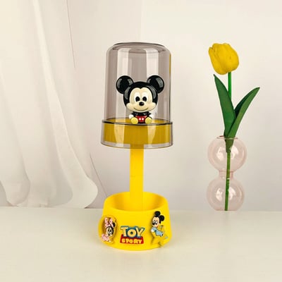 黃色卡通可愛牙刷杯架組1