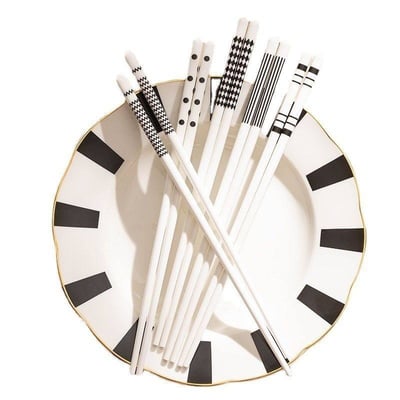 赫本風高顏值陶瓷筷子組4